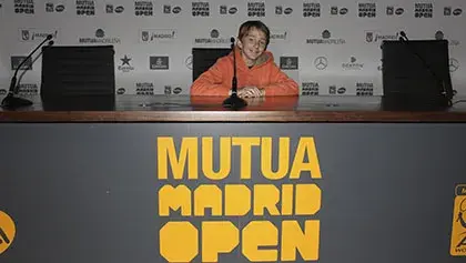 Carlos vive el Mutua Madrid Open de Tenis gracias a la Fundación Legálitas